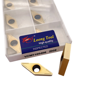 Loong công cụ <span class=keywords><strong>vcmt160408</strong></span> hình thoi Carbide indexable biến chèn cvd tráng cacbua vonfram hiệu suất cao ISO Kích thước OEM - Product Image 5