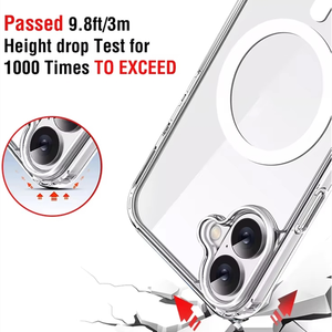 Funda Magnética Transparente de TPU y Acrílico al por Mayor con Cubierta Trasera Clara para iPhone 16 Plus 15 14 Pro Max 13 12 <span class=keywords><strong>Mini</strong></span> 11 XS XR 7 8 - Product Image 5