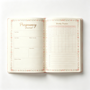 Journal de grossesse personnalisé A5 avec couverture rigide, <span class=keywords><strong>livre</strong></span> de souvenirs de grossesse, cadeau pour future <span class=keywords><strong>maman</strong></span> - Product Image 3