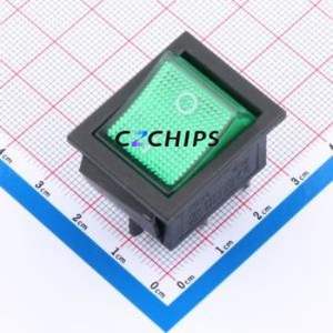 KCD4-4P-G Rocker Switch Through hole Component (THT) Switch 30.5mm 25mm 27.8mm Concave Bend - Product Image 1