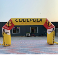 Arche gonflable économique en nylon enduit de PVC, installation facile, impression personnalisée pour mariages et compétitions sportives