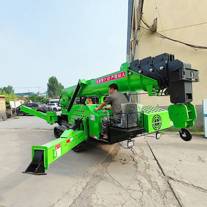 Mini Grúa sobre Orugas de 5 Toneladas, 6 Metros de Altura de Elevación, Radio de Giro Corto, para Construcción, Color Verde - Product Image 2