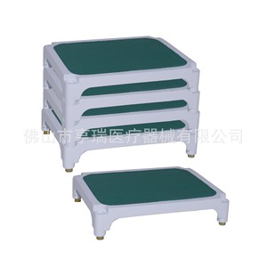Henry Stainless Steel Footstool Square HR-771 Durable Hospital Furniture - Product Image 3