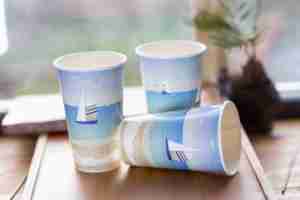 Gobelets en papier jetables à paroi simple de 8 oz et 90 mm de diamètre pour distributeurs automatiques, vente en gros, qualité alimentaire, boissons chaudes et froides - Product Image 3