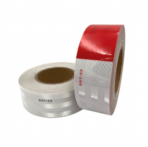 Đỏ trắng vàng Dot-C2 phản quang an toàn băng phản quang Sticker - Product Image 1