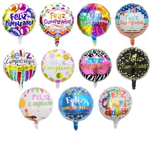 Nuovo 18 pollici spagnolo <span class=keywords><strong>buon</strong></span> <span class=keywords><strong>compleanno</strong></span> Feliz palloncini lamina Cumpleanos decorazione festa palloncino in alluminio - Product Image 1