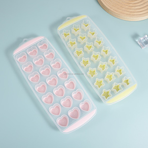 Silicone Tampa Removível Easy-Release Flexível 21-cube Bandejas Certified BPA <span class=keywords><strong>Free</strong></span> Várias Formas Ice Cube Bandejas - Product Image 2