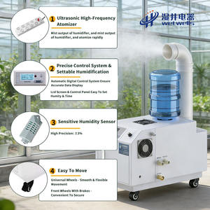 Wetwells Fabrika Satışı Endüstriyel Akıllı Elektrikli Yeni Ultrasonik Nemlendirici 6L/S Kapasiteli ve Otomatik/Manuel Ayarlı - Product Image 4