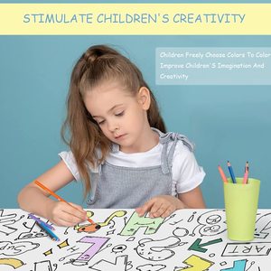 กระดาษม้วนระบายสีลายโลโก้แบบกำหนดเองสำหรับเด็ก กระดาษ<span class=keywords><strong>วาด</strong></span>เขียนลายกราฟฟิตีสำหรับเด็กแบบปรับแต่งได้ - Product Image 3