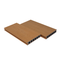 Planches de terrasse extérieures en WPC co-extrudé de 1,5 mm d'épaisseur |   Planche écologique moderne anti-UV, antidérapante, ignifuge, imperméable pour utilisation en parc, garantie 5 ans