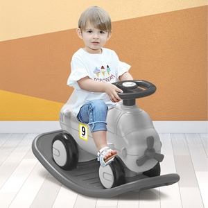Toptan çok fonksiyonlu <span class=keywords><strong>2</strong></span> IN 1 çocuklar uçak sürme sallanan at oyuncakları bebek oyuncak araba oyuncak arabalar araç - Product Image 1