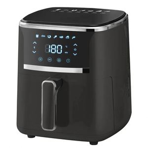 Freidora <span class=keywords><strong>De</strong></span> Aire Inteligente <span class=keywords><strong>De</strong></span> Plástico Mate, Nueva Pantalla Táctil Digital Dorada, 5,5 <span class=keywords><strong>Litros</strong></span>, Negro Brillante, 4L, 5L, 5.5L, 6L, Freidora <span class=keywords><strong>De</strong></span> Aire Inteligente - Product Image 4
