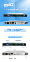 FTTH DWDM Sistemi için WDM 1550nm 16-24dBm SC/LC özellikli Çift Girişli 4-Portlu 8-Portlu XGPON EDFA Optik Amplifikatör