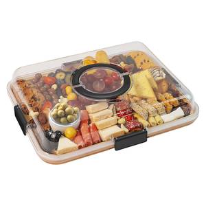 Şeffaf kapaklı Charcuterie kurulu, seyahat taşınabilir peynir tahtası Charcuterie kutuları mutfak için kesme tahtaları - Product Image 1