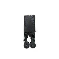 Chariot pliant à 2 niveaux Chariot utilitaire robuste Pêche Plage Shopping Stockage Utilisation extérieure Personnalisable OEM Fermé