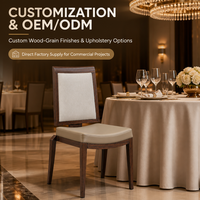 Chaises de banquet empilables en métal pour salles de conférence d'hôtels, restaurants, événements et églises - Modèle 2026