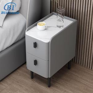 <span class=keywords><strong>Table</strong></span> de chevet étroite et élégante avec chargeur sans fil, lumière LED à induction, petit tiroir, gain de place, <span class=keywords><strong>table</strong></span> de chevet d'angle pour chambre à coucher - Product Image 1