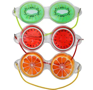 水果主题凝胶眼罩热/冷面膜-缓解疲劳、肿胀和干燥的眼睛