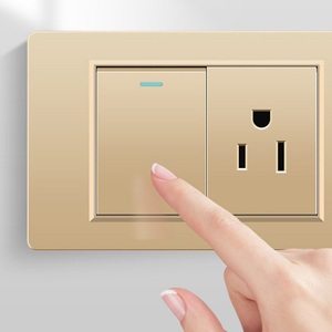 Enchufe Universal Tipo 146 de 3 Orificios, Estándar Schuko para UE, Reino Unido y EE. UU., Interruptor de Pared para Muebles y Gabinetes - Product Image 4