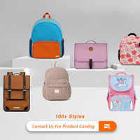 Sac à dos scolaire personnalisé en toile de coton pour enfants, imprimé avec logo, tendance et pratique, pour garçons et filles
