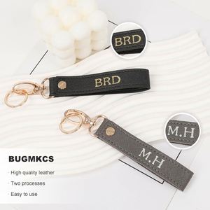 Llavero de Cuero Personalizado con Iniciales, para Hombre y Mujer, para Coche/Motocicleta/Mochila, Regalos de San Valentín - Product Image 2