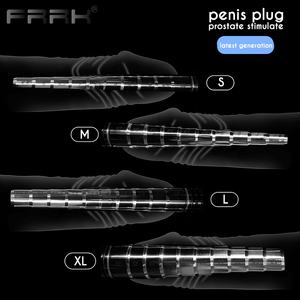 Tapón Anal Metálico FRRK <span class=keywords><strong>para</strong></span> Masturbación Masculina, Estimulador de Próstata con Forma de Ojo de Caballo, Varilla de Masaje <span class=keywords><strong>para</strong></span> Vejiga - Product Image 3