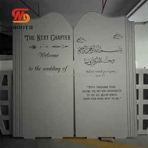 Arco de Entrada para Boda, Soporte Blanco para Plan de Asientos, Letrero de Bienvenida de Acrílico y PVC, Fondo de Pared - Product Image 2