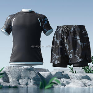 Maillot de bain et maillot de bain d'été pour hommes Entraînement Bodybuilding Gym Sport Gym Casual Male Fitness Jogging Training - Product Image 3