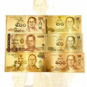 ธนบัตรไทยชุด 6 ใบ ชุบทอง 24K สำหรับนักสะสม ขายดีปี 2026 - Product Image 1