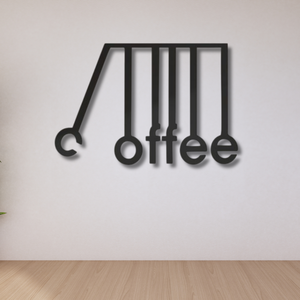 Art mural en métal fer forgé fait main de luxe, forme unique en finition noire, style de design moderne pour le salon, type mural - Product Image 4