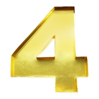 12 inch waterdichte, milieuvriendelijke, offset bedrukte, 4 jaar verjaardag/verjaardagsfeestje gevormde, stevige doos/tray van karton, nummer, sushi, suiker
