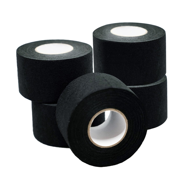 Black Fiber Polyester Cloth Felt Electrical Single Sided Pressure Sensitive Rubber Adhesive Wire Harness Tape for Masking