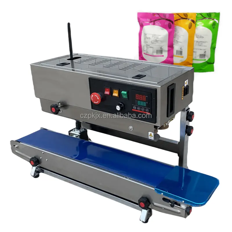 Automatic Vertical Continuous Band Sealer Bag Sealing Machine For Stand-up Pouch