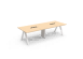 Modularer Holz-Bürotisch, moderner Büroarbeitsplatz, Schreibtisch mit Schubladen, Büro-Aufbewahrungsschrank