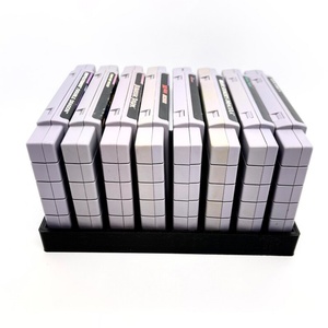 Multifunctional Handmade Acrylic Black Super Famicom 8-Cartridge Customizable Storage & Display Tray Video Game Case - Product Image 2