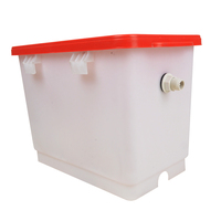 Nouvelle cuve à eau Yimuda 12L en ABS pour volailles avec régulateur de pression, vanne flottante automatique et abreuvoir à mamelons pour poulets