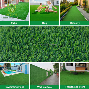 Nhân tạo tổng hợp thảm cỏ cỏ thực tế tự nhiên Turf CuộN chịu mài mòn vật liệu nhựa sân sau - Product Image 6