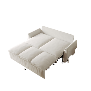 Sofá Cama Convertible Plegable de 2 Plazas, Juego de Manta y Almohada 2 en 1, Multifuncional, Sofá Cama de Terciopelo, Moderno, para Dormitorio de Hotel - Product Image 1