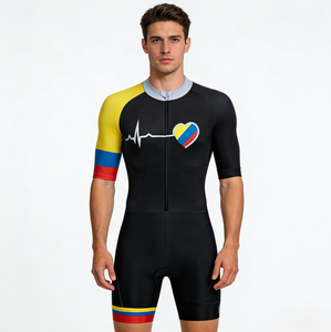Traje de Triatlón Profesional de Secado Rápido, Transpirable y Elástico, Personalizable, de Primera Calidad para Carreras de Ciclismo, Natación y Running - Product Image 1