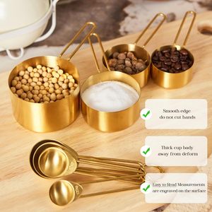 8 Adet Ölçü Kabı ve Kaşık Seti Paslanmaz Çelik Ölçü Kaşıkları Ölçü Kapları Mutfak Aksesuarları Yemek Pişirme ve Fırınlama İçin - Product Image 6