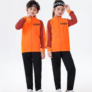 Groothandel Kinderen Atletische Voetbal Trainingspakken Causale Full Zip Losse Fit Sweatsuit Custom Logo Trainingskleding Jogging Trainingspak Set - Product Image 5