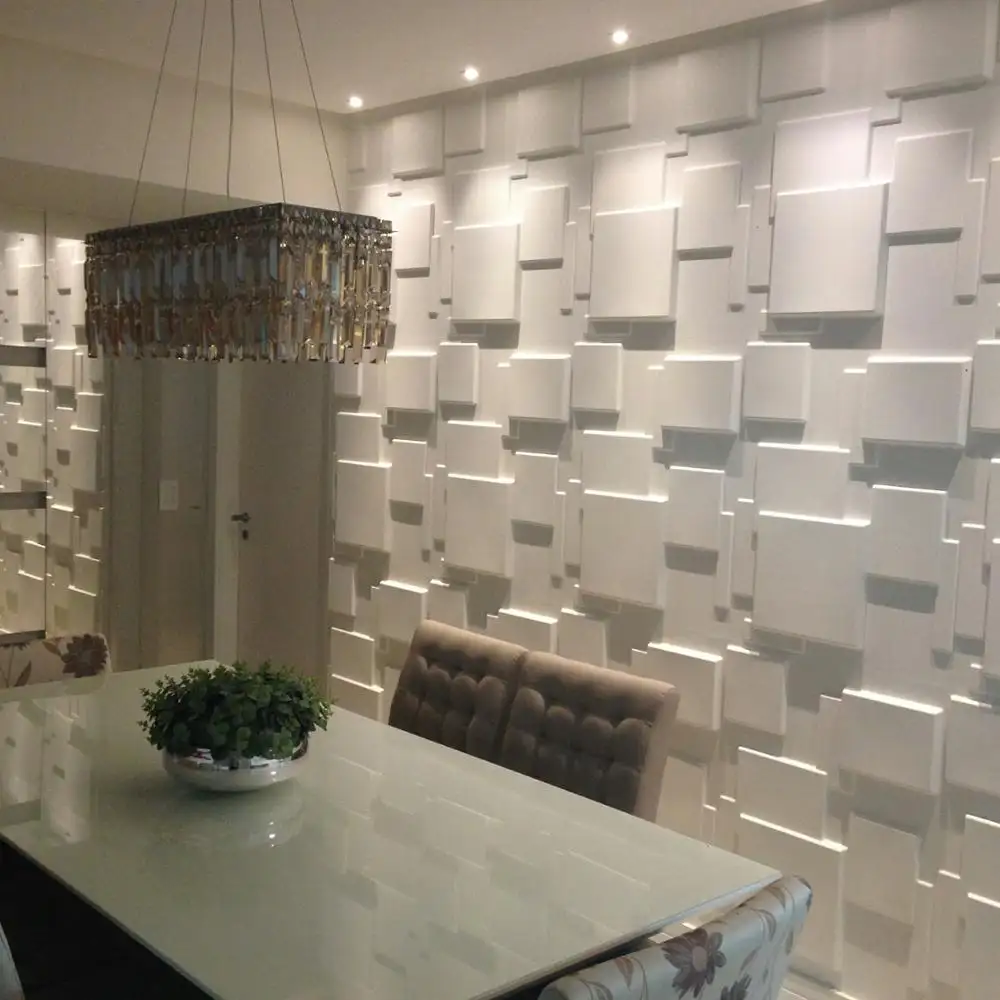 Popular design pvc wall panel wall decor 3d wall paper in South Africa