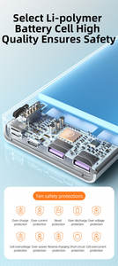 <span class=keywords><strong>ROMOSS</strong></span> Station d'alimentation portable 20000mAh 22.5W & PD 20W USB-C avec écran LED Charge rapide 3 entrées 3 sorties - Product Image 3