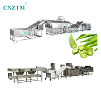 Asperges Okra Verwerkingslijn Groente Fruit Wasmachine 304/316 RVS 500-1000kg/uur Capaciteit Automatisch