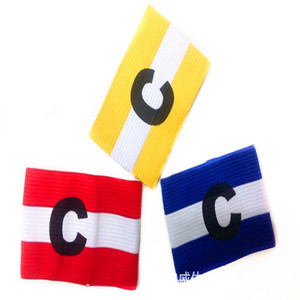 Brazaletes de Capitán Coloridos con Logotipo C de Fútbol, Brazaletes de Nailon de Talla Única, Impresión por Serigrafía y Cosido a Máquina - Product Image 1