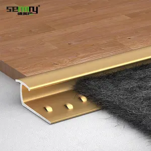 High-end Custom Flooring Trim Round Shape Edging Strip Stainless Steel Carpet Tile Trim