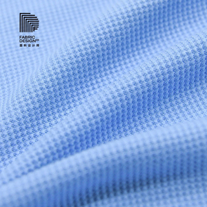 Tissu jersey interlock gaufré double face 200 g/m², <span class=keywords><strong>polyester</strong></span>/<span class=keywords><strong>coton</strong></span>/spandex, style uni, vêtements décontractés pour femmes, filles et garçons - Product Image 3