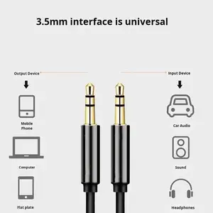 Câble <span class=keywords><strong>audio</strong></span> AUX <span class=keywords><strong>pour</strong></span> téléphone portable, 3,5 mm mâle vers mâle, plaqué or, gaine en PVC, <span class=keywords><strong>pour</strong></span> connexion <span class=keywords><strong>audio</strong></span> <span class=keywords><strong>TV</strong></span>, ordinateur, voiture, <span class=keywords><strong>rallonge</strong></span> - Product Image 3