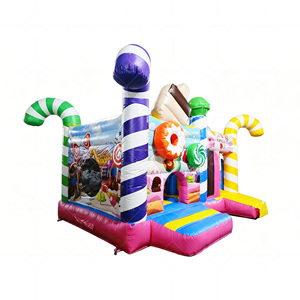 Château gonflable Lilytoys Candy Land avec toboggan, trampoline en PVC conforme aux normes CE pour location <span class=keywords><strong>de</strong></span> fêtes d'enfants - Product Image 3