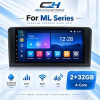 Passend für Benz ML Universelles Auto-Radio Multimedia-Display 9 Zoll Android GPS-Navigation Ohne DVD